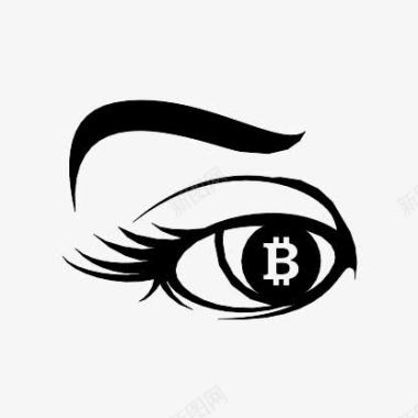 眼睛累了比特币眼睛TheBitcoinIcons图标图标