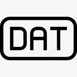 DAT文件dat文件圆角矩形字符界面图标高清图片