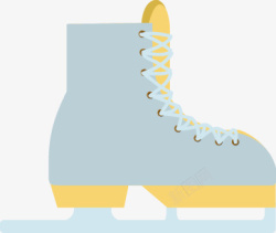 扁平化溜冰鞋矢量图素材