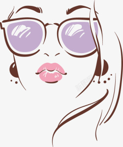 时尚美女矢量图素材