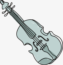 小提琴音乐矢量图素材
