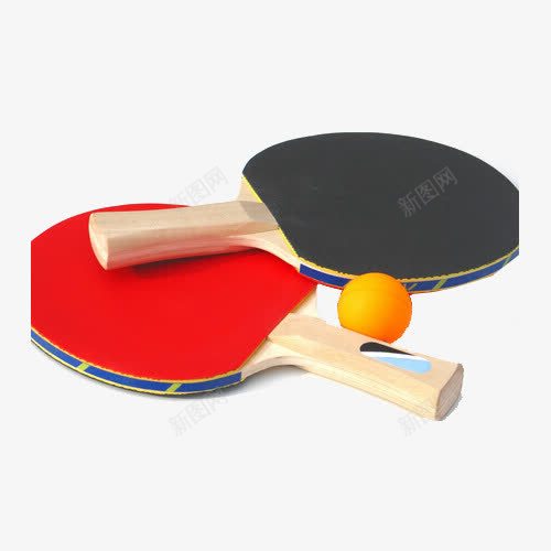 乒乓球拍png免抠素材_88icon https://88icon.com 打乒乓球 正背面 球 红色 运动