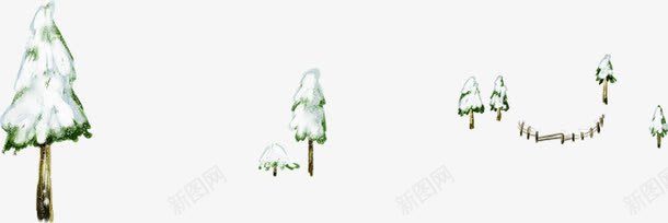 雪中的树木png免抠素材_88icon https://88icon.com 树木 积雪 覆盖 雪中