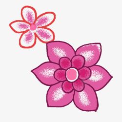 彩色花卉花瓣背景装饰图案素材