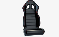 一个舒适黑色简单皮质汽车座椅素材
