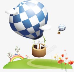 绿草地地球地球矢量图高清图片