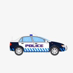 逼真警车矢量图警车高清图片
