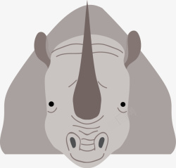 非洲犀牛犀牛矢量图高清图片