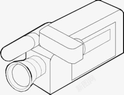 拍照简笔画卡通摄像机图标高清图片