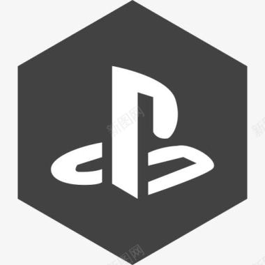 社会媒体六角媒体PlayStation图标图标