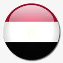 埃及国旗国圆形世界旗素材