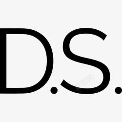 连续记号Dalsegno图标高清图片