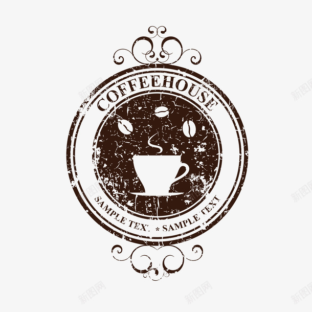 复古做旧咖啡图标元素png免抠素材_88icon https://88icon.com 做旧风格 创意 咖啡 咖啡伴侣 咖啡图标 图标 复古风格