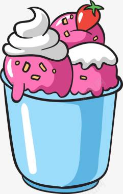 多色雪糕冰淇淋图标图标