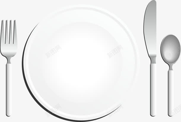 卡通精美盘子png免抠素材_88icon https://88icon.com 刀叉 卡通 盘子 精美