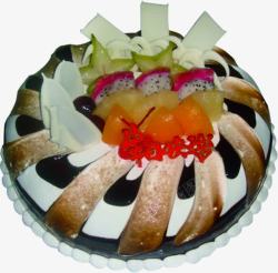 螺旋水果蛋糕欧式花纹素材