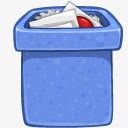 垃圾全回收站体再生系统png免抠素材_88icon https://88icon.com bin full recycle trash 全 回收站 垃圾