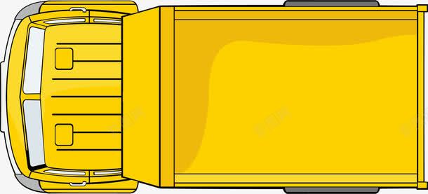 卡通黄色运输卡车png免抠素材_88icon https://88icon.com 卡通卡车 运输卡车 黄色卡车 黄色货车 黄色车厢 黄色车头
