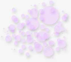 紫色泡泡漂浮素材