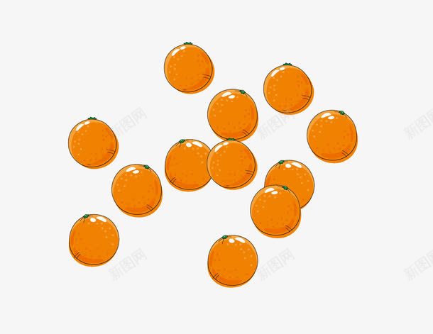 金橘元素png免抠素材_88icon https://88icon.com 卡通 小橘子 水果 蜜橘 金橘