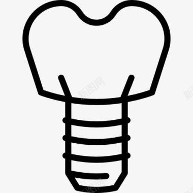 医疗肾脏假牙齿图标图标