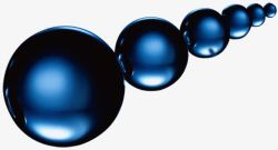 整齐的蓝色透明玻璃球弹珠素材