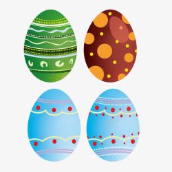 创意复活节彩绘鸡蛋素材