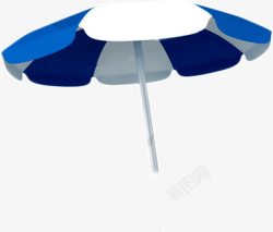 蓝色大型太阳伞素材