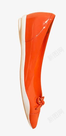 红色平底女式鞋png免抠素材_88icon https://88icon.com 女式 平底 红色