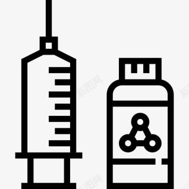 医药封面注射器图标图标