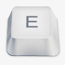 大写字母E按键图标图标