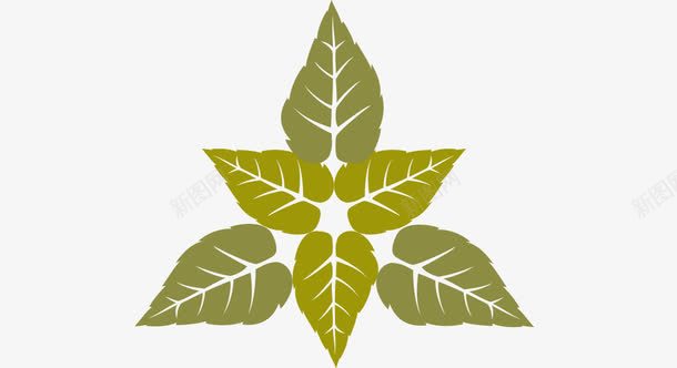 绿色树叶泰国花纹繁复宫廷png免抠素材_88icon https://88icon.com 宫廷风 树叶 泰国花纹 繁复