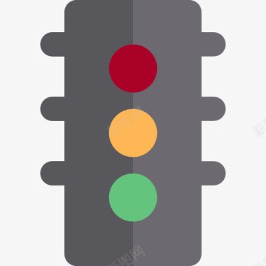 道路警告标志交通灯图标图标