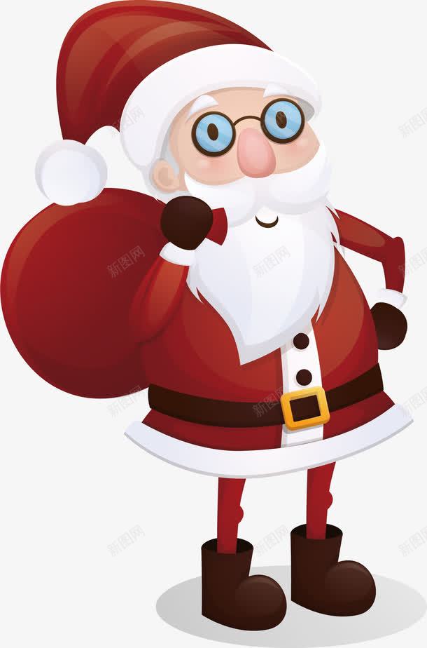 红色圣诞礼物袋png免抠素材_88icon https://88icon.com merryChristma merryChristmas 圣诞礼物 圣诞节 矢量png 礼物袋 红色礼物袋