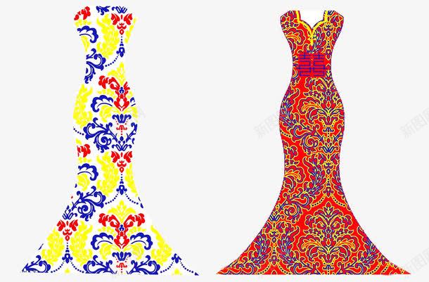 喜服旗袍女裙png免抠素材_88icon https://88icon.com 喜服 女裙 旗袍 旗袍女 服装