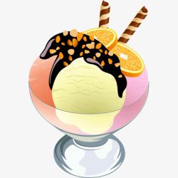 冰淇淋甜筒雪糕冰棍圣代饮料素材