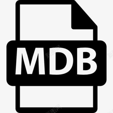 机密的文件MDB文件格式图标图标