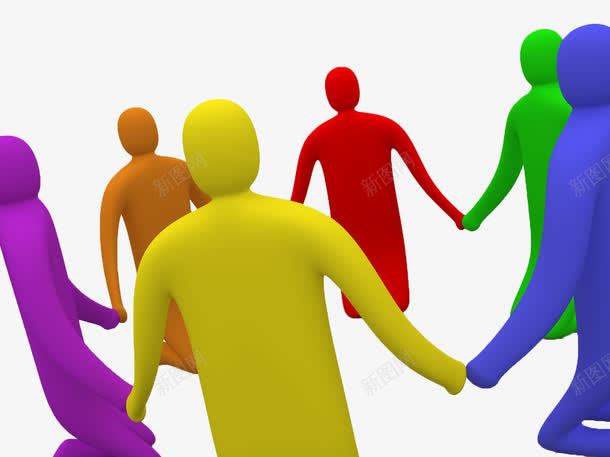 彩色手牵手的人png免抠素材_88icon https://88icon.com png png元素 人 彩色 手牵手