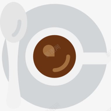 卡通蛋糕点心咖啡杯图标图标