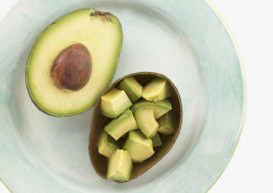切开的牛油果素材