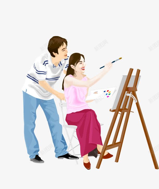 卡通人物手绘png免抠素材_88icon https://88icon.com 卡通人物 夫妻 情侣 手绘人物 绘画