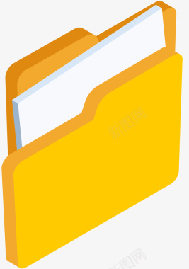 文件和文件夹装饰扁平文件夹图表元素矢量图图标图标