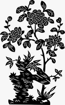 传统古典花纹花树素材