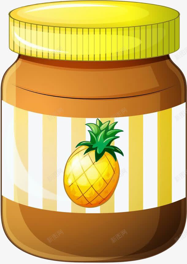 菠萝罐头png免抠素材_88icon https://88icon.com 创意设计 图案设计 罐头 菠萝