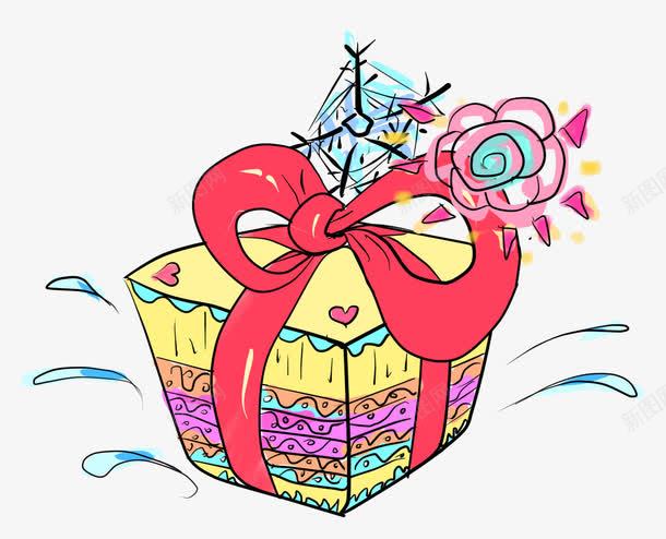 手绘礼物盒装饰图案png免抠素材_88icon https://88icon.com 卡通手绘 手绘礼盒 新年 礼物 礼物盒 装饰图案