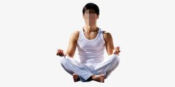 印度瑜伽健身男素材