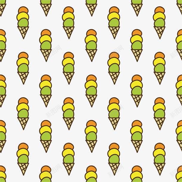手绘冰淇淋背景png免抠素材_88icon https://88icon.com 冰淇淋 创意 卡通 可爱 彩色 手绘的 矢量的 简单 背景