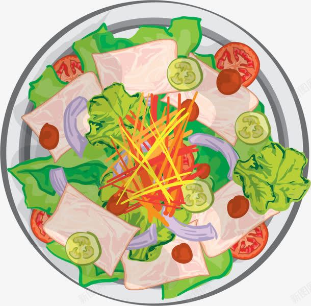 美味健康蔬菜沙拉png免抠素材_88icon https://88icon.com 健康沙拉 减肥餐 培根肉 番茄 美味沙拉 蔬菜沙拉 西红柿