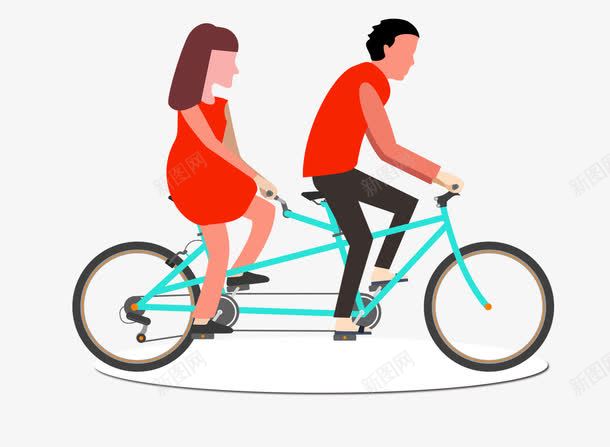 骑自行车的情侣png免抠素材_88icon https://88icon.com 人物 情侣 手绘 自行车 骑自行车