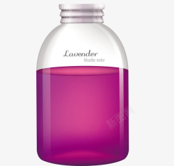一瓶紫色药水矢量图素材